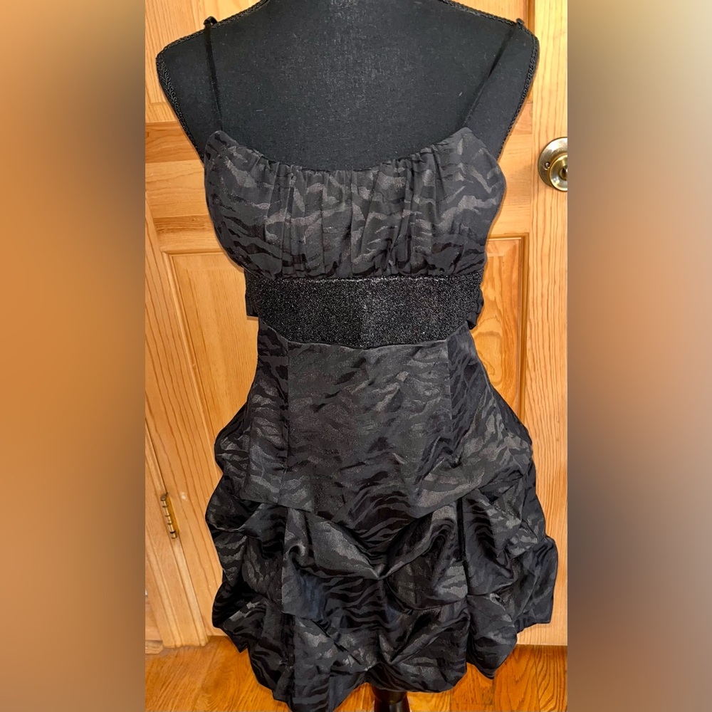 Ruby Rox Y2k Black Snakeskin Bubble Mini Dress Se… - image 8